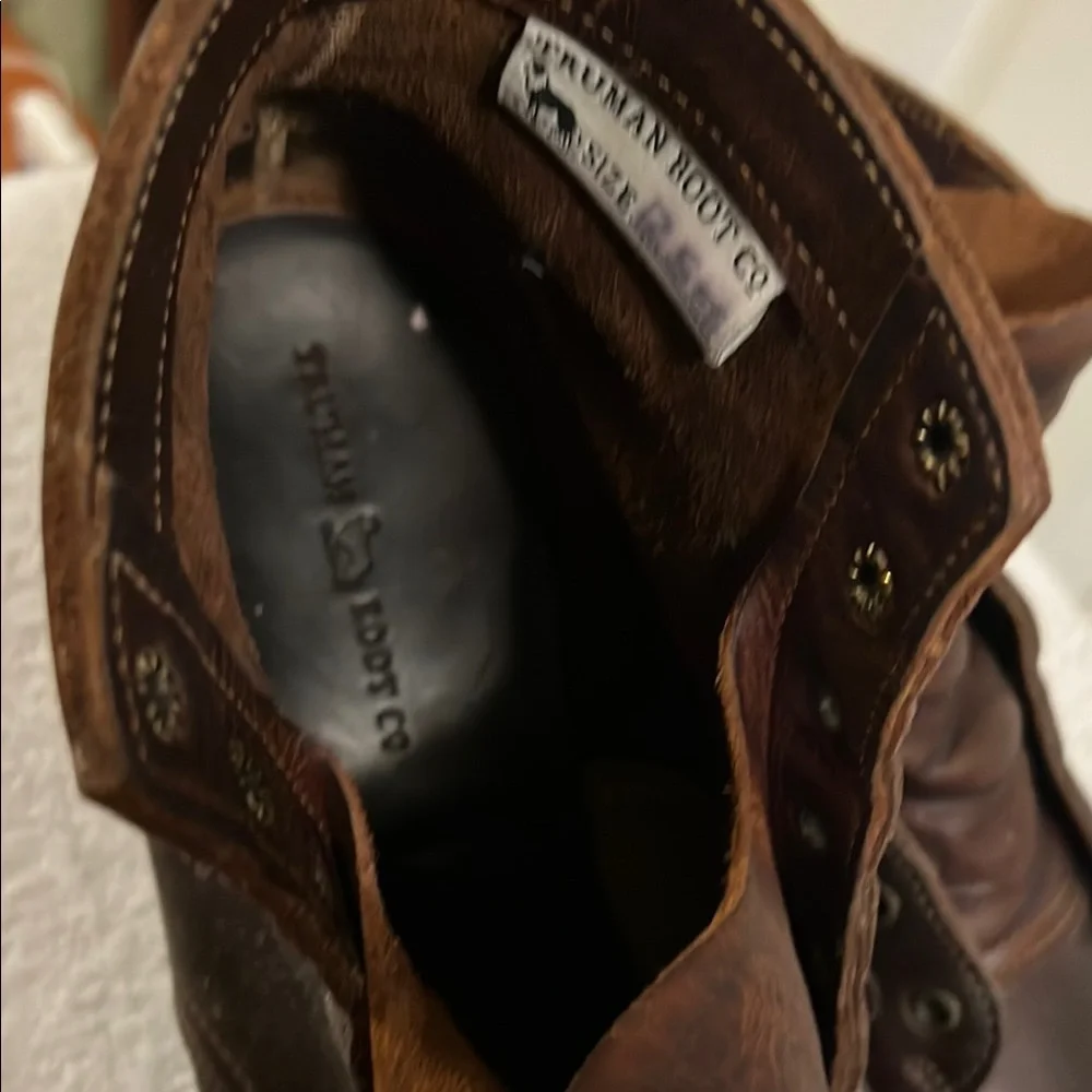Truman Boot Co Reddish Brown Rugged Leather Boots - size 12.5 width EE - Picture 7 of 9